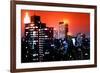 Pop Art - Red Night View - New York City - United States-Philippe Hugonnard-Framed Photographic Print