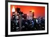 Pop Art - Red Night View - New York City - United States-Philippe Hugonnard-Framed Photographic Print