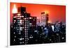 Pop Art - Red Night View - New York City - United States-Philippe Hugonnard-Framed Photographic Print