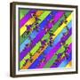 Pop Art Reindeer-Howie Green-Framed Giclee Print