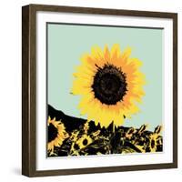 Pop Art Sunflower I-Jacob Green-Framed Art Print