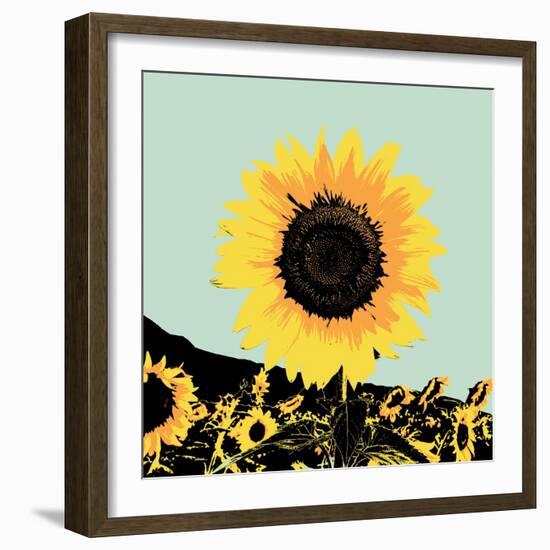 Pop Art Sunflower I-Jacob Green-Framed Art Print