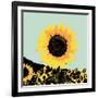 Pop Art Sunflower I-Jacob Green-Framed Art Print