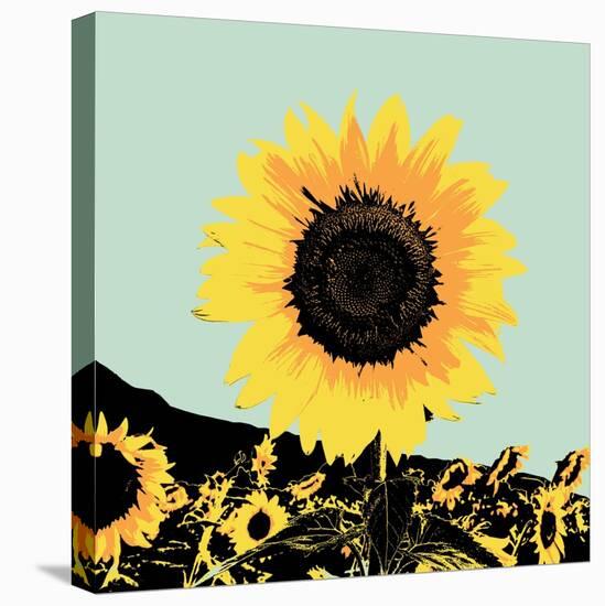 Pop Art Sunflower I-Jacob Green-Stretched Canvas