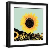 Pop Art Sunflower I-Jacob Green-Framed Art Print