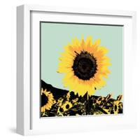 Pop Art Sunflower I-Jacob Green-Framed Art Print