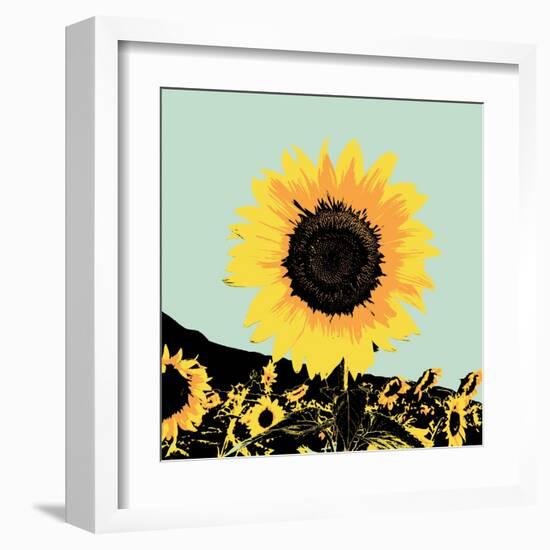 Pop Art Sunflower I-Jacob Green-Framed Art Print