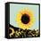 Pop Art Sunflower I-Jacob Green-Framed Stretched Canvas