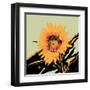 Pop Art Sunflower II-Jacob Green-Framed Art Print