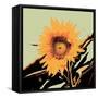 Pop Art Sunflower II-Jacob Green-Framed Stretched Canvas