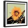 Pop Art Sunflower II-Jacob Green-Framed Art Print