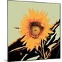 Pop Art Sunflower II-Jacob Green-Mounted Art Print