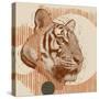 Pop Art Tiger I-Jacob Green-Stretched Canvas