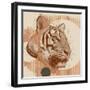 Pop Art Tiger I-Jacob Green-Framed Art Print