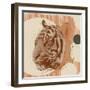 Pop Art Tiger II-Jacob Green-Framed Art Print