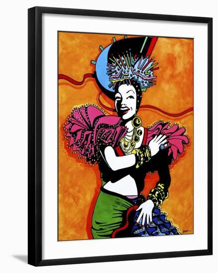 Pop Art Tutti Fruiti Lady-Howie Green-Framed Giclee Print