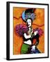 Pop Art Tutti Fruiti Lady-Howie Green-Framed Giclee Print