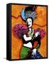 Pop Art Tutti Fruiti Lady-Howie Green-Framed Stretched Canvas