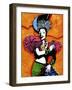 Pop Art Tutti Fruiti Lady-Howie Green-Framed Giclee Print