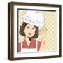 Pop Art Woman Cook-Eva Andreea-Framed Art Print