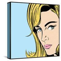 Pop Art Woman-null-Stretched Canvas