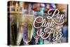 Pop Clink Fizz - Champagne Glasses-Lantern Press-Stretched Canvas