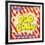 Pop Corn Vintage Poster-radubalint-Framed Art Print