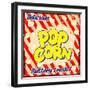 Pop Corn Vintage Poster-radubalint-Framed Art Print