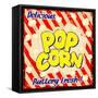 Pop Corn Vintage Poster-radubalint-Framed Stretched Canvas