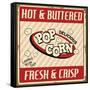 Pop Corn Vintage Poster-radubalint-Framed Stretched Canvas