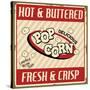 Pop Corn Vintage Poster-radubalint-Stretched Canvas