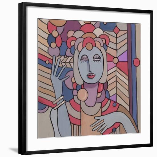 Pop Deco Lady 512-Howie Green-Framed Giclee Print