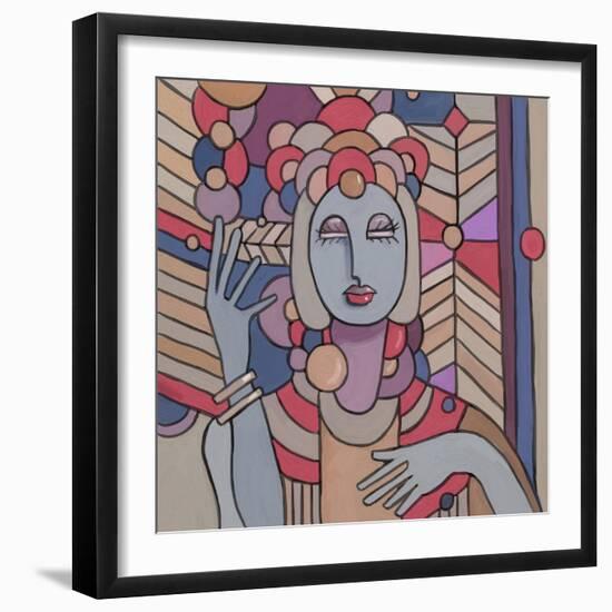 Pop Deco Lady 512-Howie Green-Framed Giclee Print