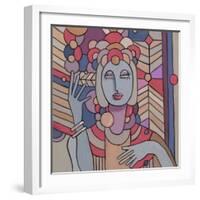 Pop Deco Lady 512-Howie Green-Framed Giclee Print