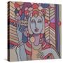 Pop Deco Lady 512-Howie Green-Stretched Canvas