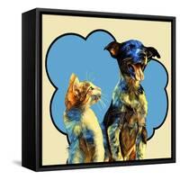 Pop Dog IX-Kim Curinga-Framed Stretched Canvas