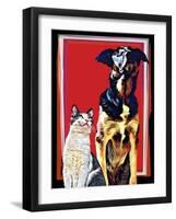 Pop Dog XV-Kim Curinga-Framed Art Print