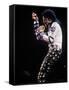 Pop Entertainer Michael Jackson Singing at Event-David Mcgough-Framed Stretched Canvas