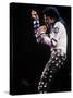 Pop Entertainer Michael Jackson Singing at Event-David Mcgough-Stretched Canvas