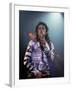 Pop Entertainer Michael Jackson Singing at Event-David Mcgough-Framed Premium Photographic Print