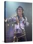 Pop Entertainer Michael Jackson Singing at Event-David Mcgough-Stretched Canvas