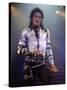 Pop Entertainer Michael Jackson Singing at Event-David Mcgough-Stretched Canvas