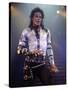 Pop Entertainer Michael Jackson Singing at Event-David Mcgough-Stretched Canvas
