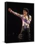 Pop Entertainer Michael Jackson Singing at Event-David Mcgough-Framed Stretched Canvas