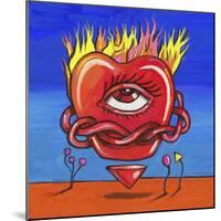 Pop Flame Heart-Howie Green-Mounted Giclee Print