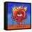 Pop Flame Heart-Howie Green-Framed Stretched Canvas