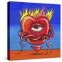 Pop Flame Heart-Howie Green-Stretched Canvas