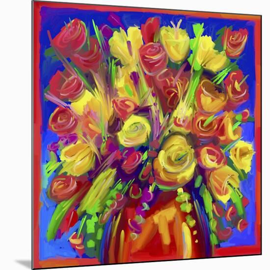 Pop Flowers 215-Howie Green-Mounted Giclee Print