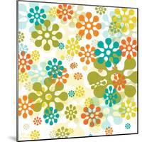 Pop Flowers-Jan Weiss-Mounted Art Print