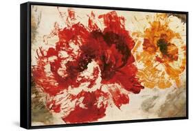 Pop Flowers-Sarah Ward-Framed Stretched Canvas